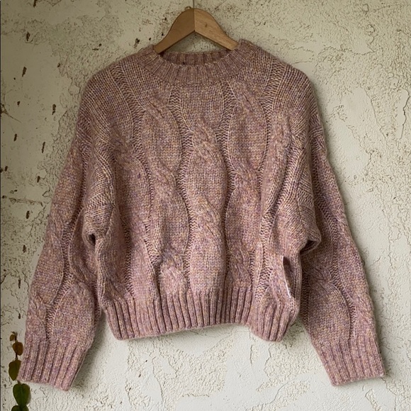 4SI3NNA Cable Crop Sweater Sizes S, M, L - Picture 3 of 8